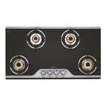 Elica 904 CT Vetro 2J TKN Crown DT Series AI 4 Burner Gas Stove Poorvika
