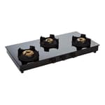 FABER ONYX 3BB BK CI 3 Burner Gas Stove Poorvika