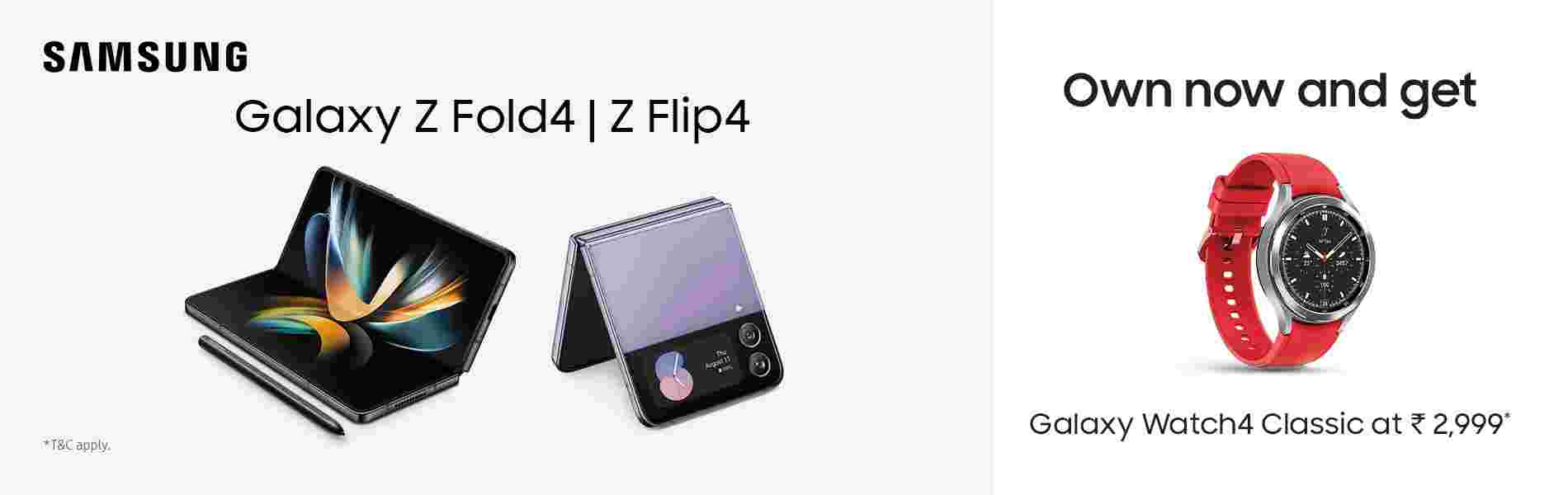 Samsung Galaxy Z Fold 4 and Flip 4 5G