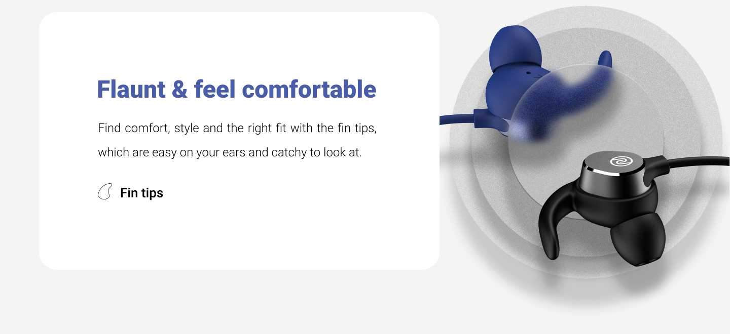 Noise Sense Bluetooth Neckband Earphones feel Comfortable