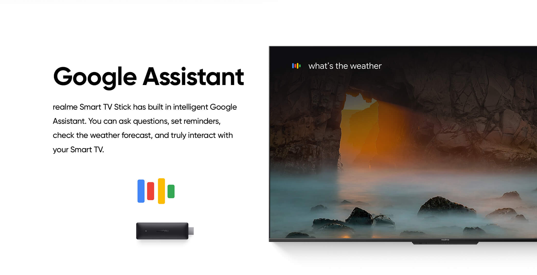 Realme Google TV stick assistant