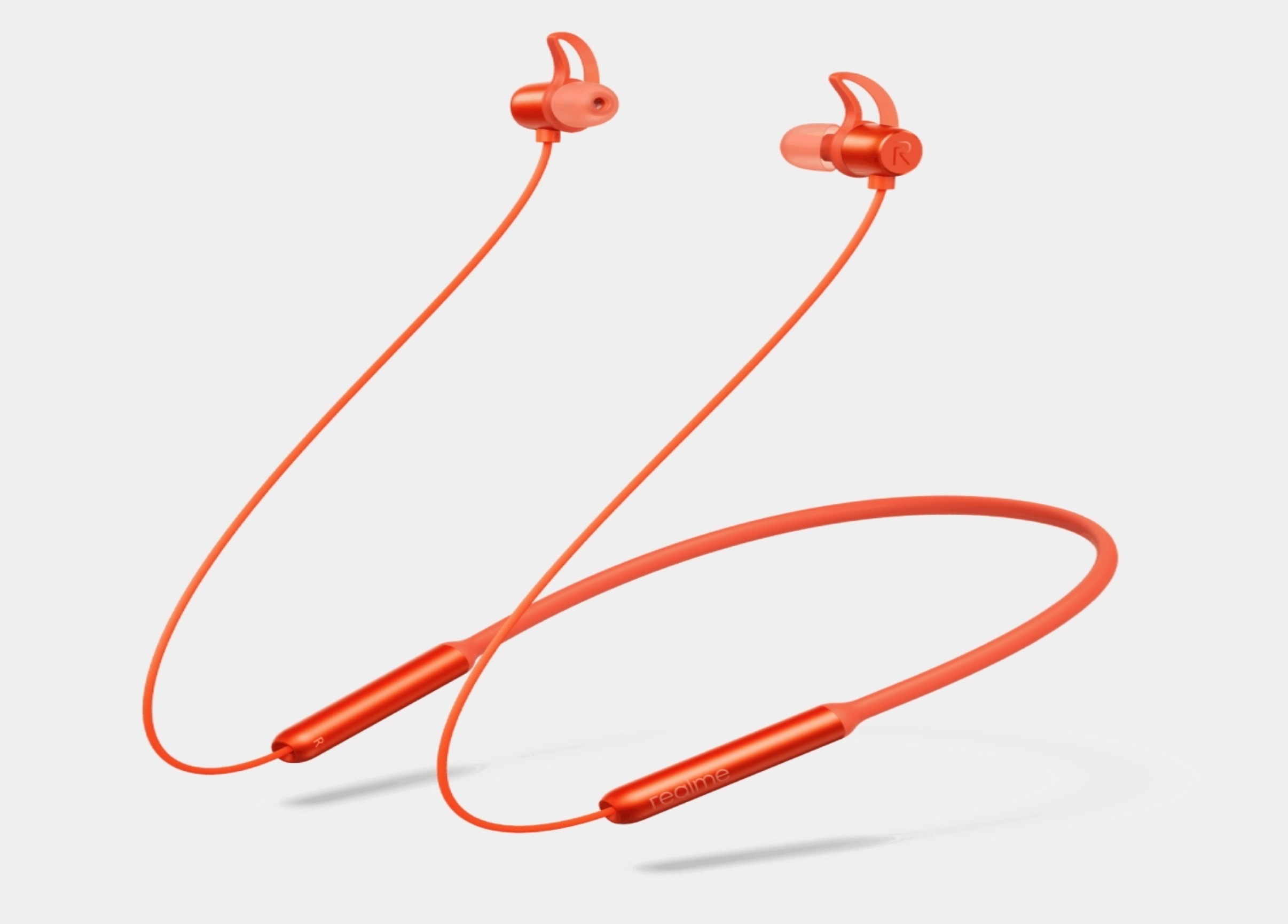 realme neckband orange colour