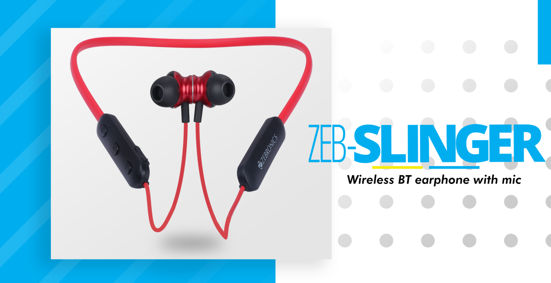 zeb bluetooth earphone slinger