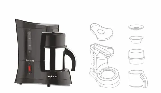 Preethi Cafe Zest CM-210 500ml Coffee 