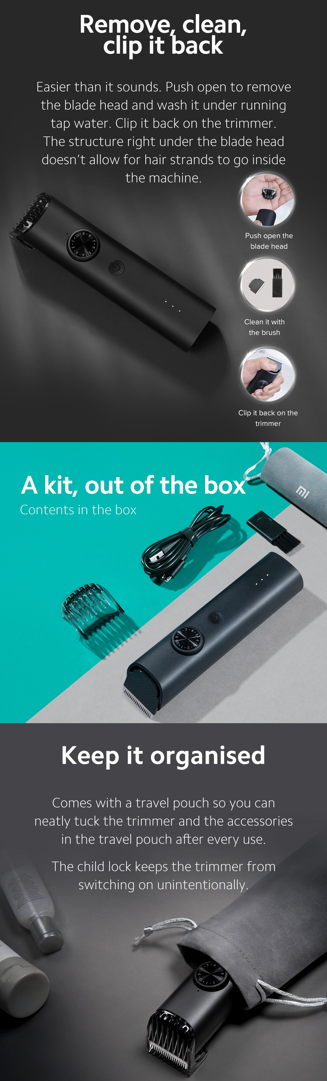 Mi beard trimmer 1c online price in india