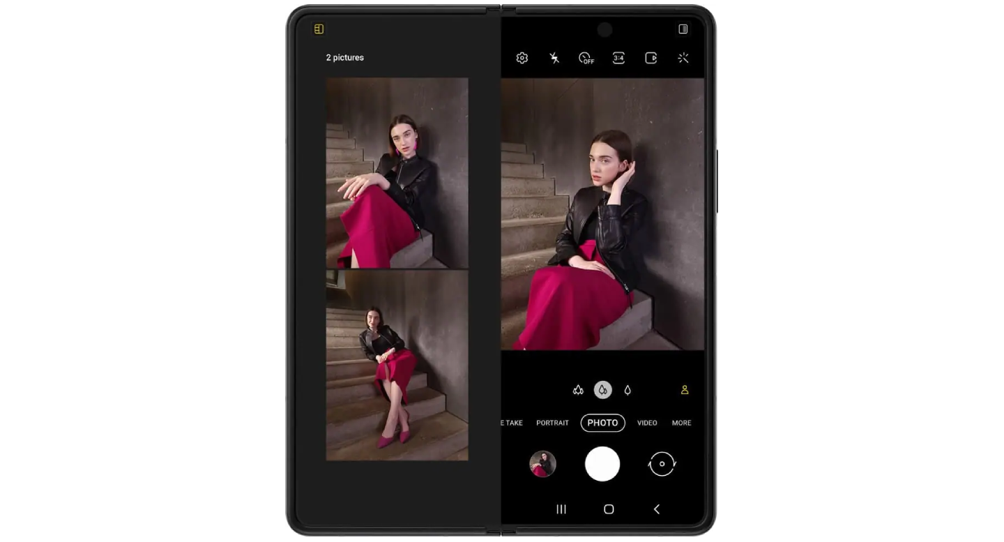 Samsung Galaxy Z Fold 3 Capture View