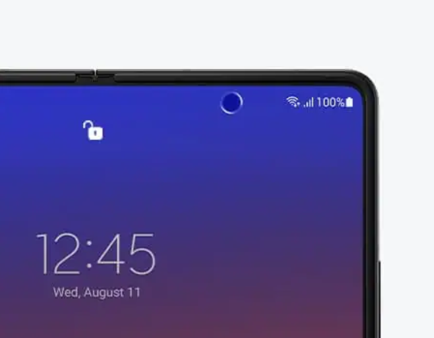 Samsung Galaxy Z Fold 3 face recognition