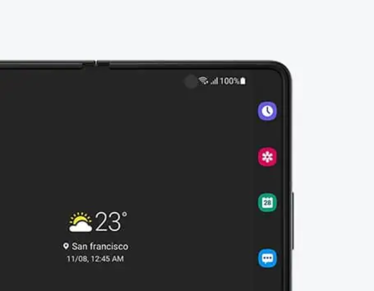 Samsung Galaxy Z Fold 3 Taskbar