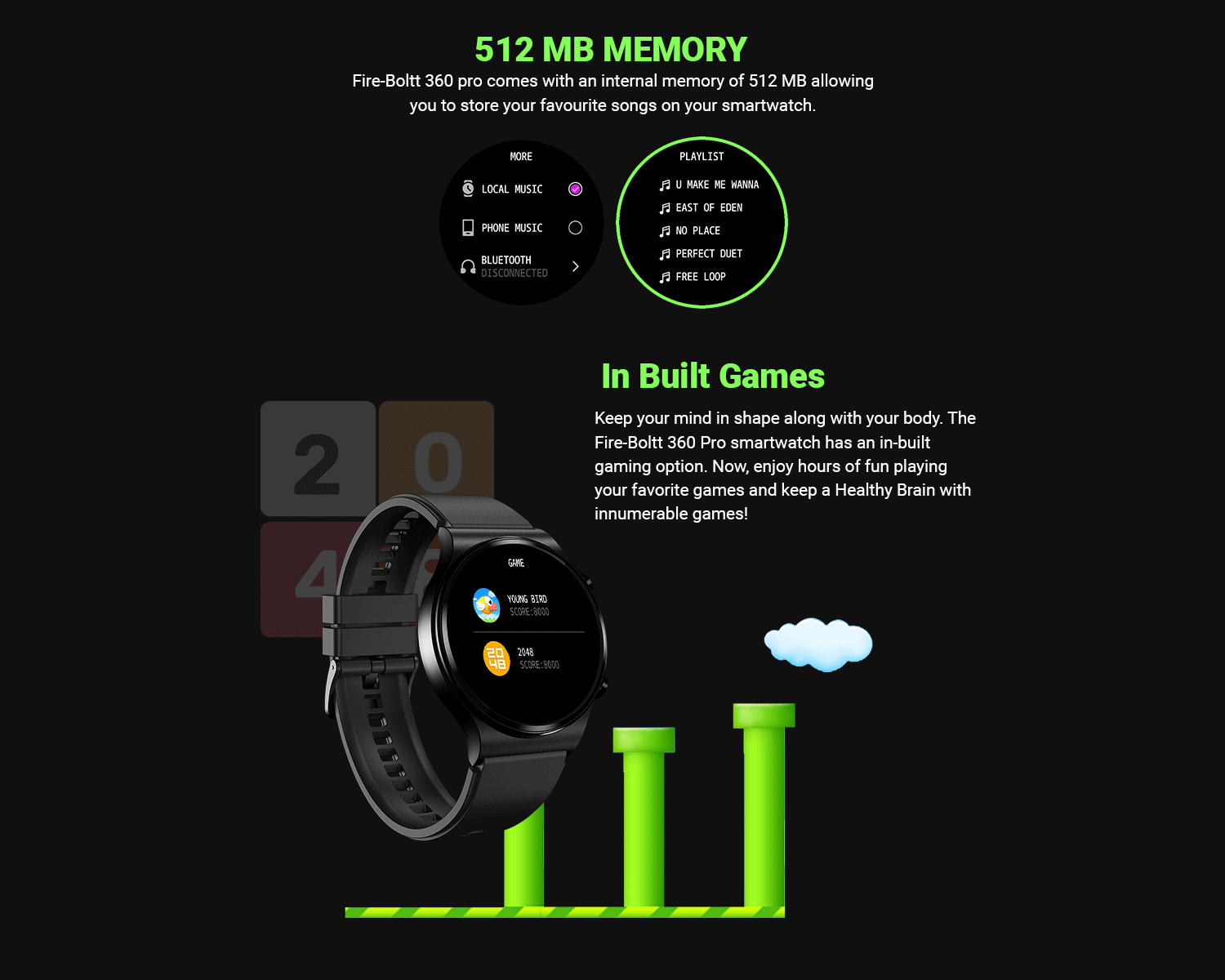 Buy Fire Boltt 360 Pro Smartwatch Black Online