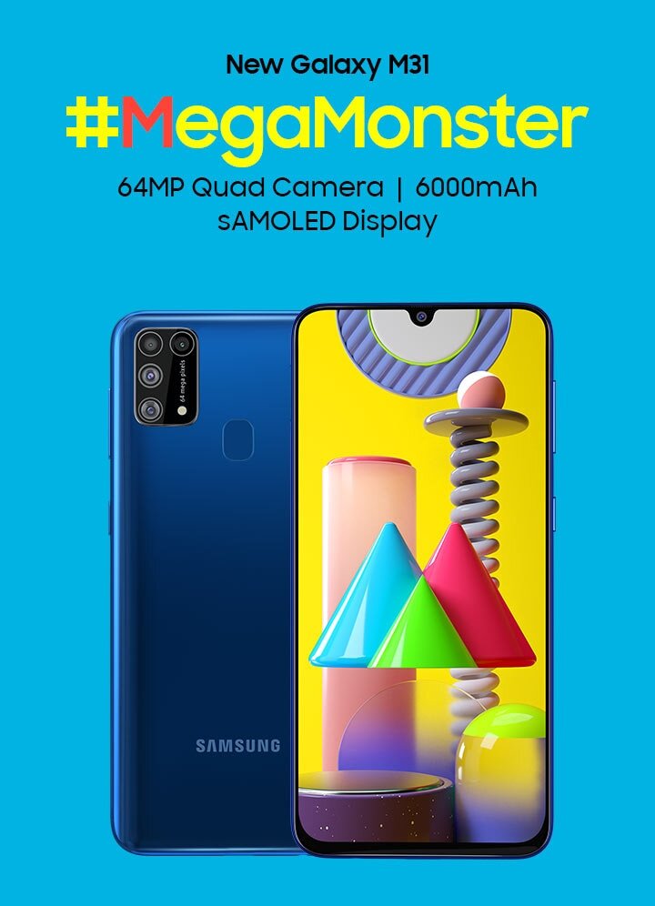 samsung galaxy m31 ocean blue